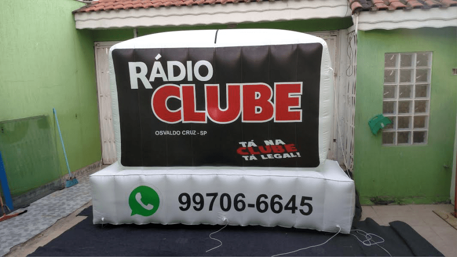 Logomarca Inflável Radio Club