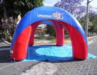 tenda inflavel unopar