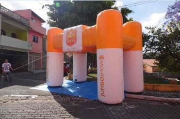 tenda inflavel formato especial