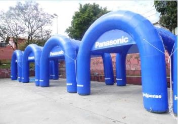 tenda inflavel panasonic