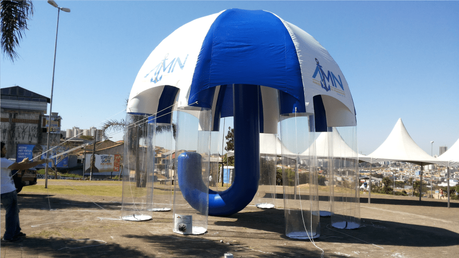 Tenda inflavel personalizada