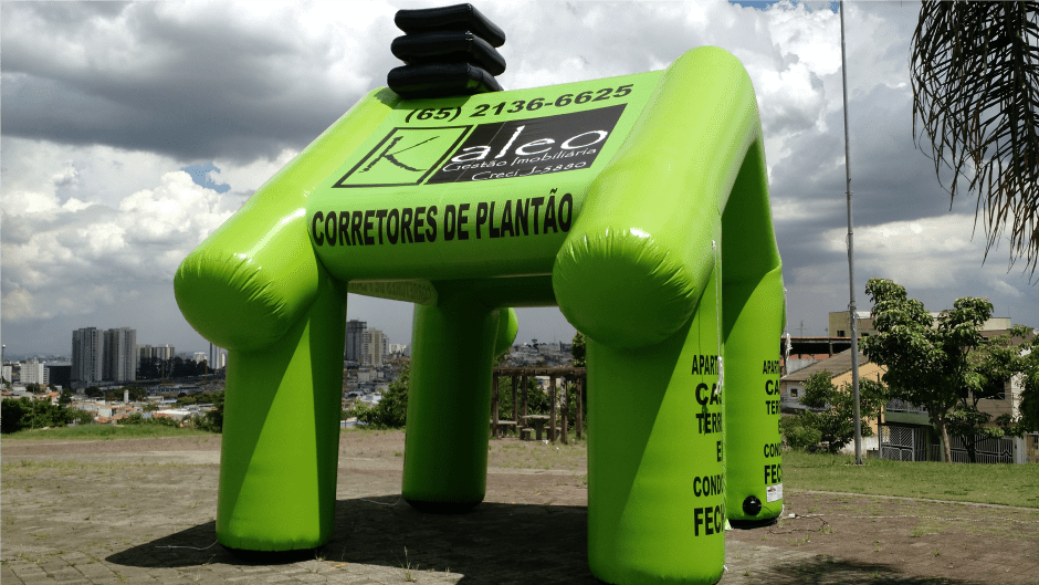 tenda inflavel corretores de imoveis condominios predio minha casa minha vida