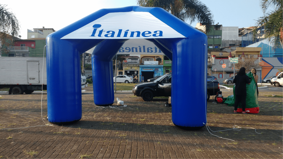 tenda inflavel italinea