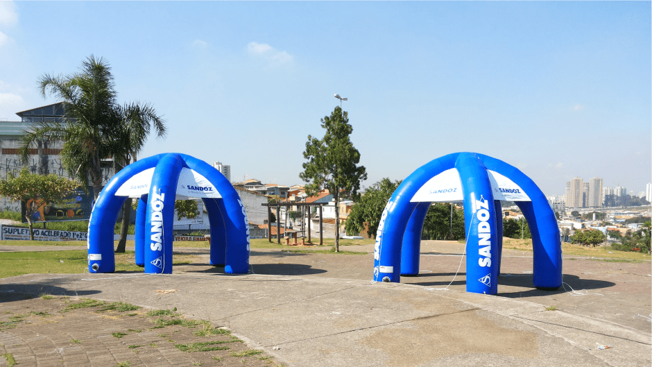 tenda inflavel sandox
